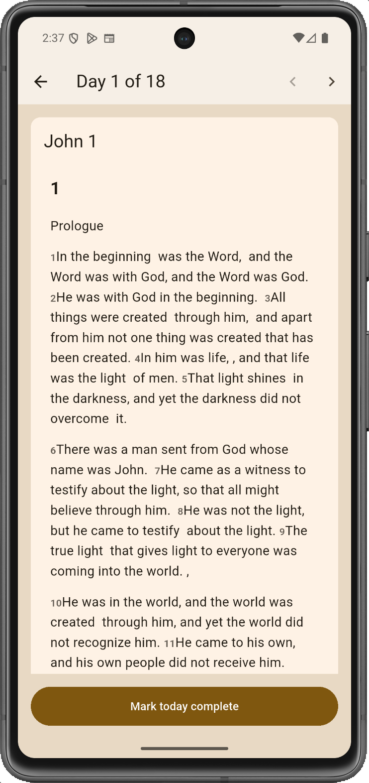 BLCD Bible reading