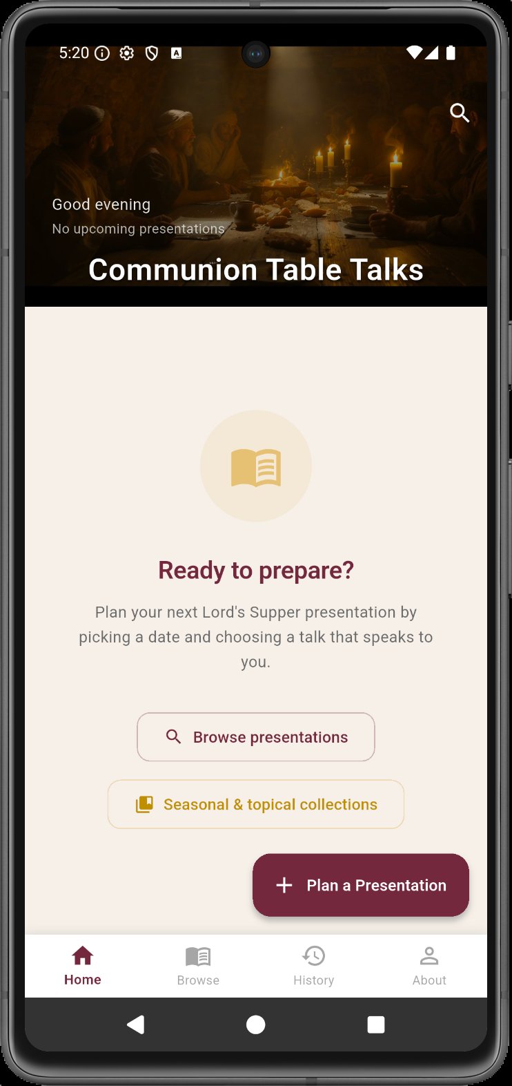 Communion Table Talks app
